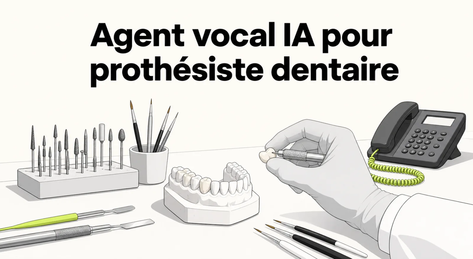 Prothésiste dentaire : un agent vocal IA pour les appels de vos cabinets clients