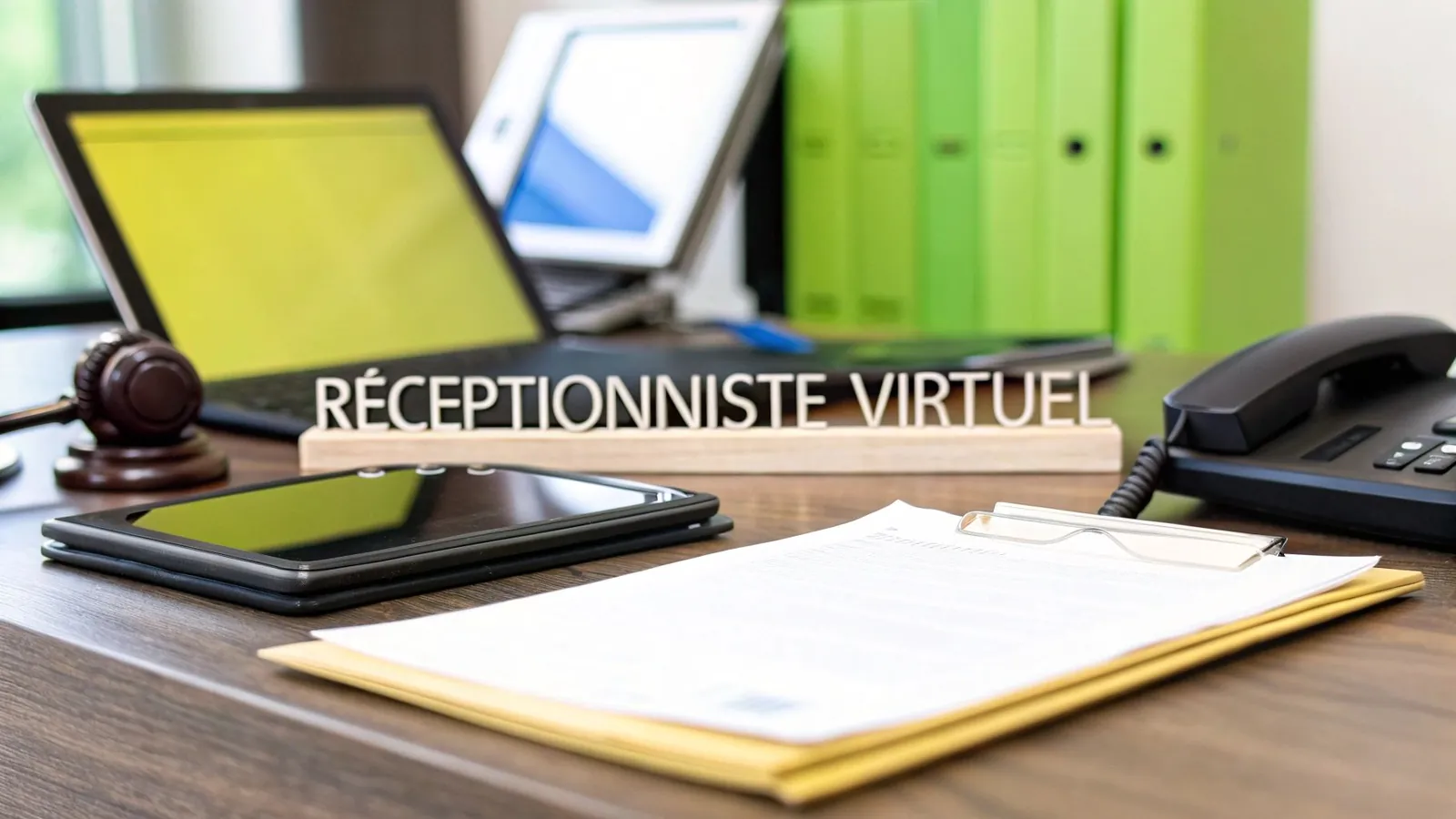 Réceptionniste virtuel pour cabinet d'avocat: gains et sécurité