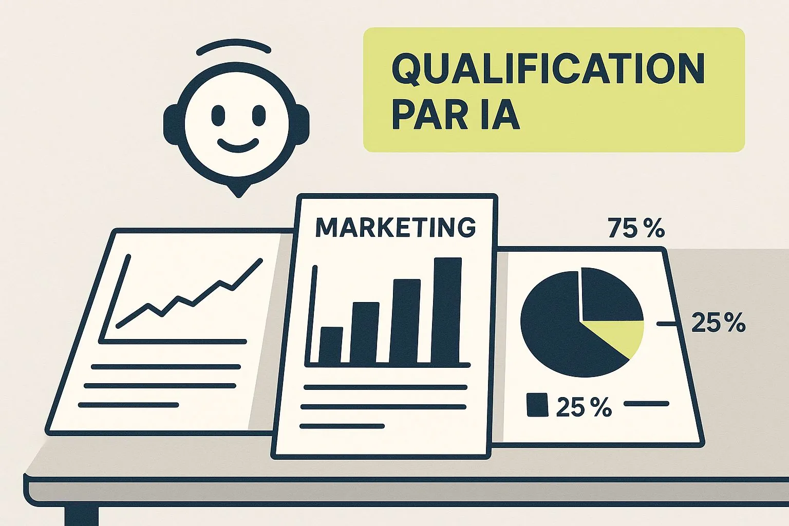 Infographic about Qualification prospect agence marketing digital IA