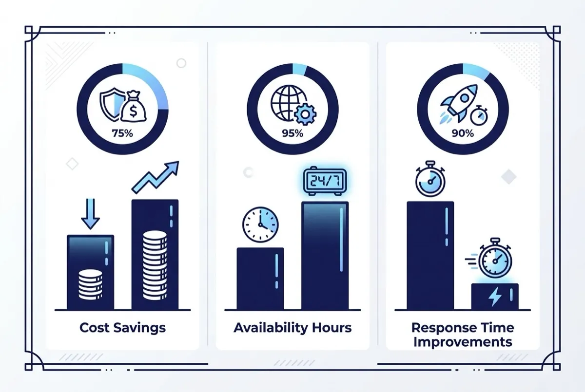 Infographie des benefices du telesecretariat IA