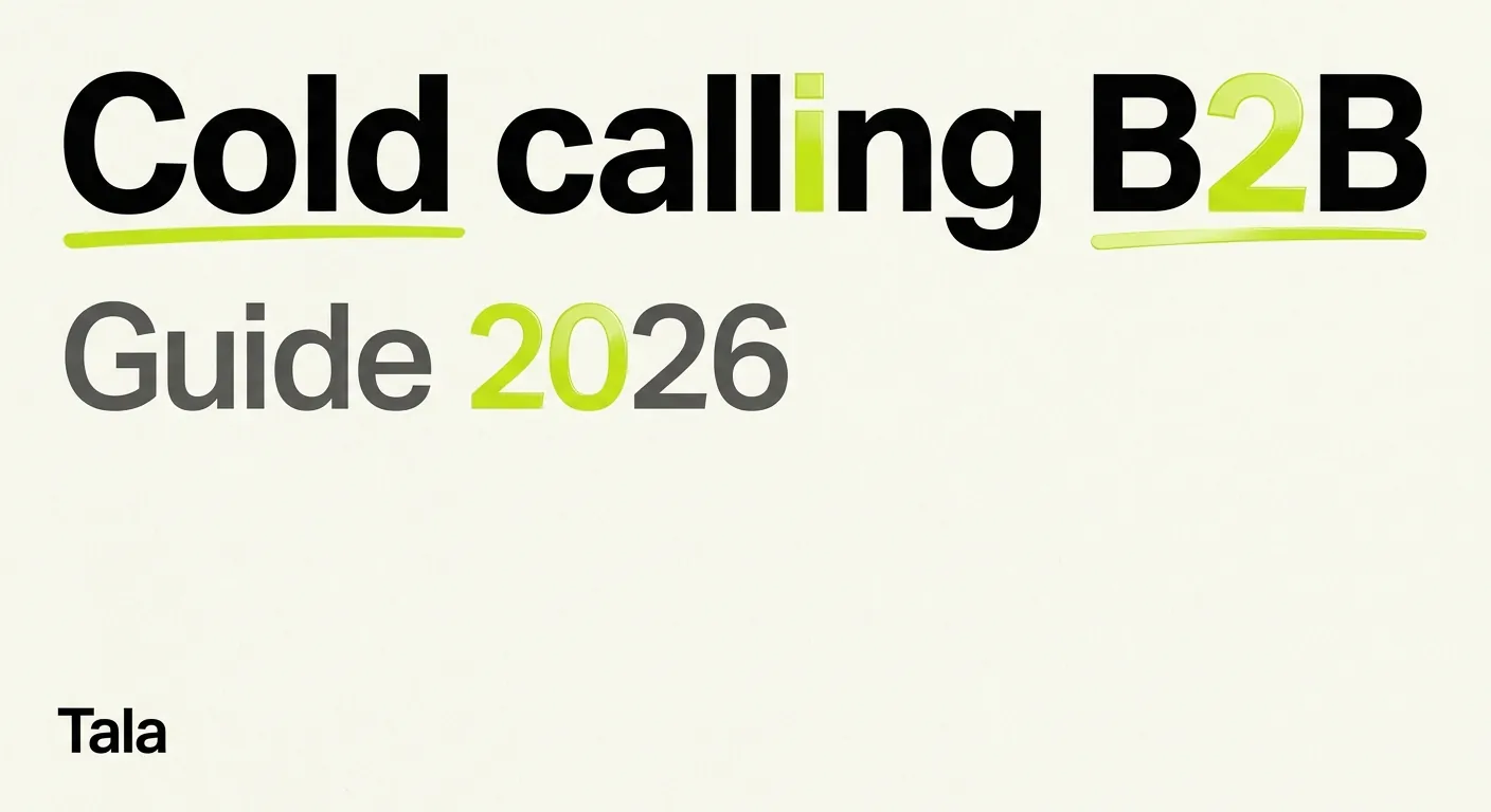 Cold calling B2B : définition, techniques et résultats concrets en 2026