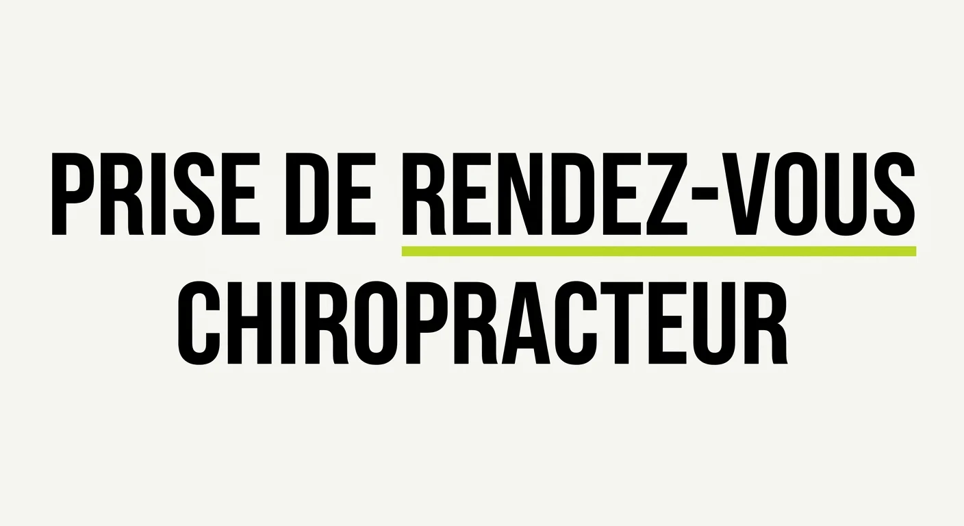 Prise de rendez-vous chiropracteur : l'IA vocale qui répond pendant les séances