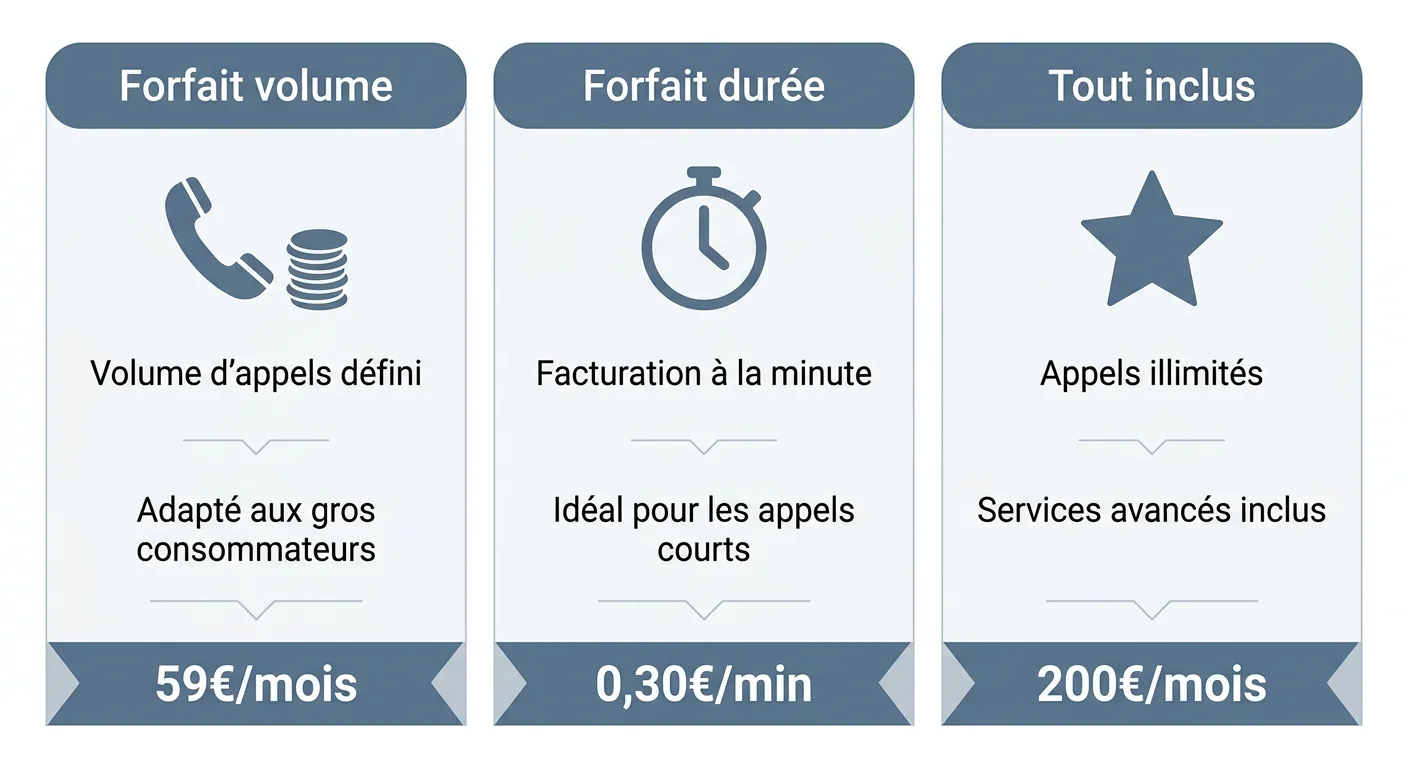 Les trois modèles tarifaires de l'accueil téléphonique externalisé