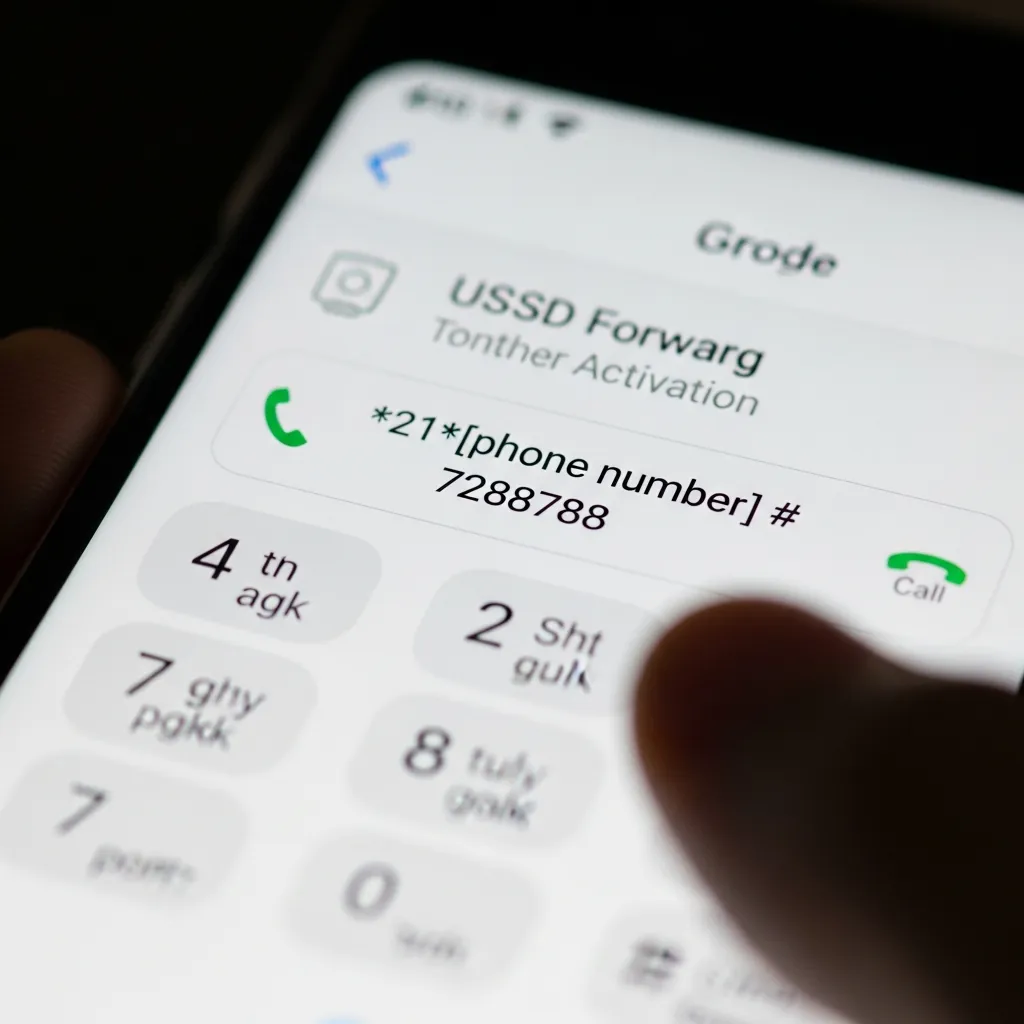 Code USSD sur un téléphone mobile