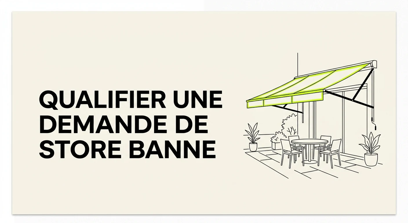 Qualifier une demande de store banne ou de pergola par IA
