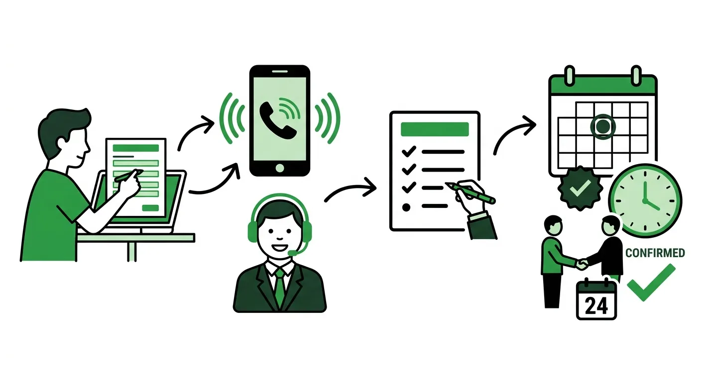 Parcours de qualification d'un lead solaire par téléphone